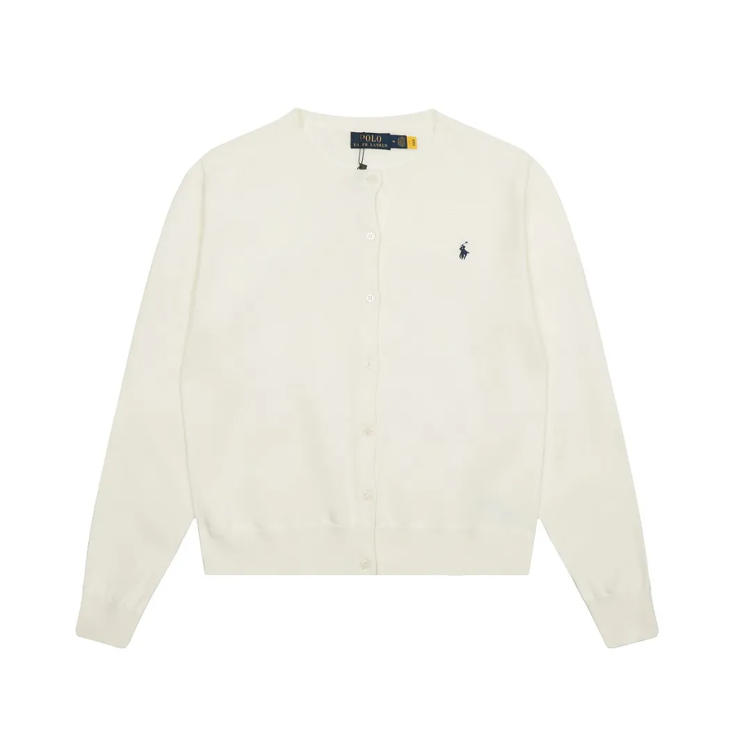 🅿️190 "Top Quality" Style Number: DS010# [Ralph Lauren Solid Color Round Neck Basic Pony Embroidered Logo Knitted Cardigan Long Sleeve] ✅Ralph Lauren Classic Basic Versatile Jersey Cardigan Long Sleeve Small Jacket ✅Main supplier of platform live broadcast wholesale entities ✅ZP quality 1:1 pattern making Scan the code to enter the GF website Counter quality ✅Details and quality The only one in Guangzhou Imported quality cotton yarn Mainly high-end Cost-effective, good quality, no need to say more ✅The version is restored to the original, loose, comfortable and stress-free, simple is high-end, classic is timeless ✅The upper body is simple and easy to match, a must-have for goddess ootd. Good-looking clothes are never picky. A must-have in the goddess’ wardrobe. Size: S-XL Color: Off-white, light blue, pink, khaki, army green, gray, navy, black, Chinese red, mint green
